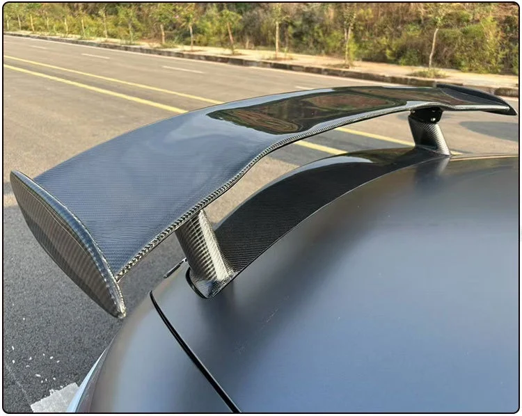 2015+ High Performance Carbon Fiber Rear Trunk Spoiler For Mercedes-Benz AMG GTC Two Door Convertible Double-layer Large Tail