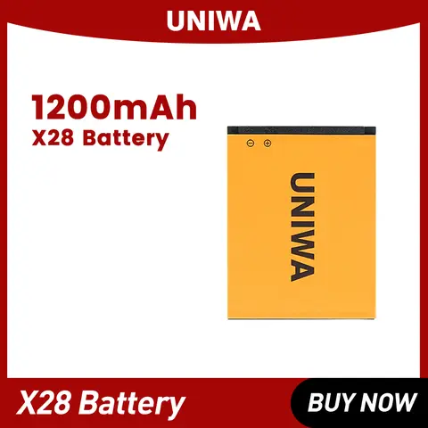 UNIWA X28 휴대폰 배터리 1200Mah