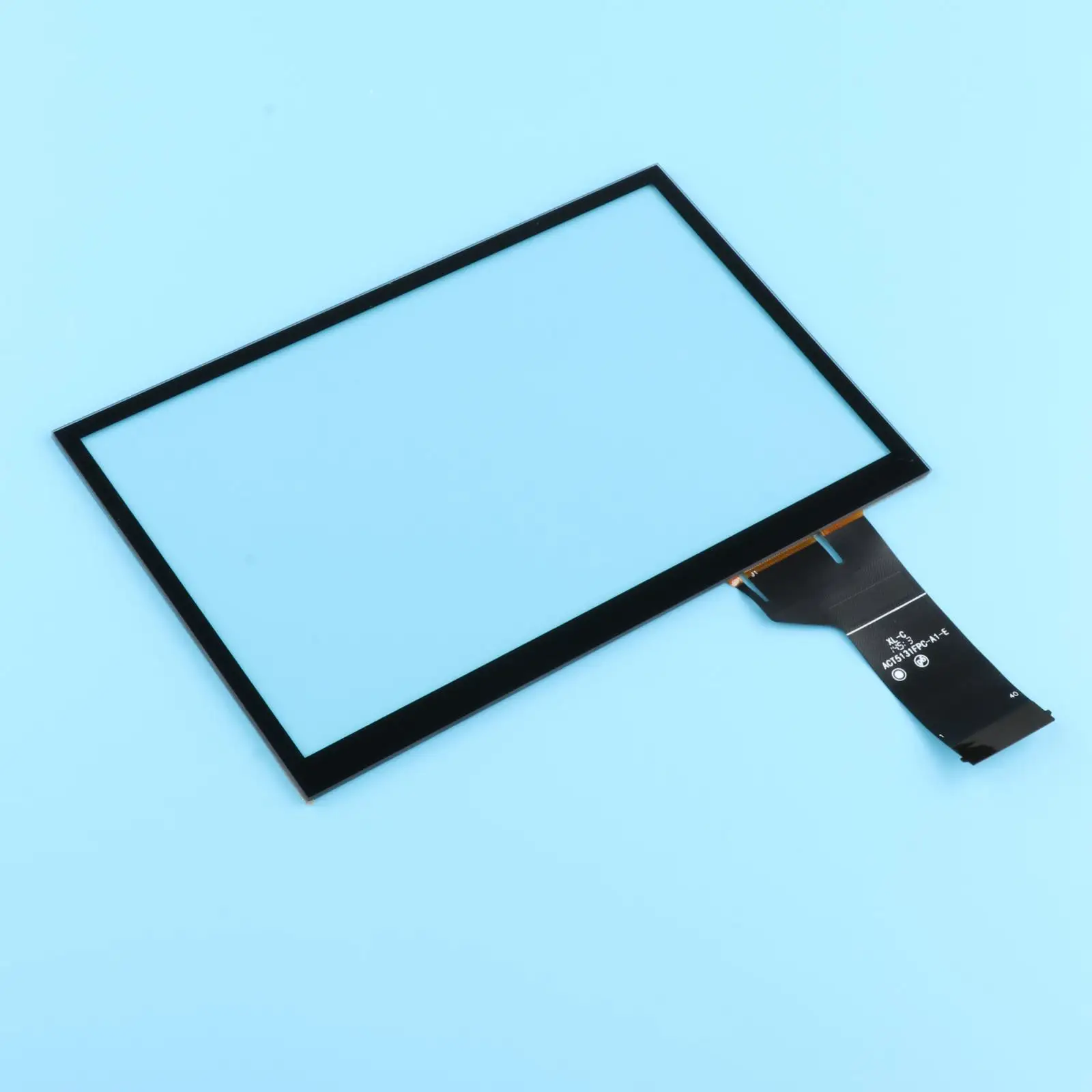 Car GPS Navigation Touch Screen Digitizer 5.7x3.6 Inch LCD Display for VW MIB Front Plastic Glass