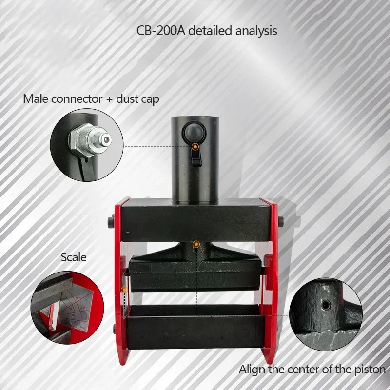 أدوات كهربائية جديدة CB-200A آلة ثني هيدروليكية آلة ثني سبليت هيدروليكية صف نحاسي صف ألومنيوم لوحة حديدية الانحناء ماك