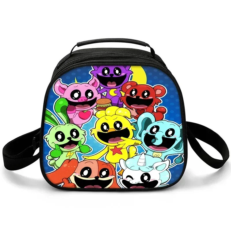 Spaventoso Bobbi sorridente animale sorridente Critters Lunch Bag per studenti e bambini Ice Bag Lunch Box Bag Lunch Bag Mochila