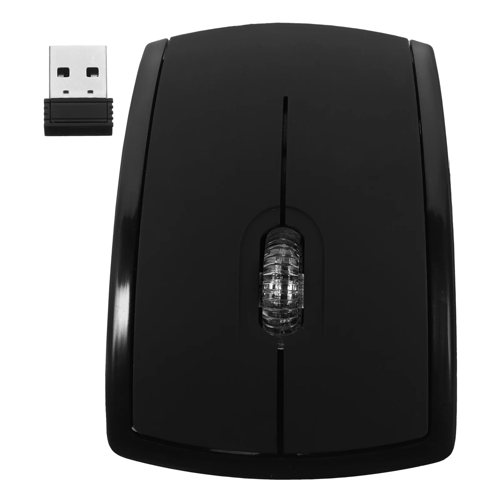 

Wireless Black Foldable Lightweight Computer Mouse Portable Touch Laptop Mouse Ergonomic Design Comfortable Reliable 10m