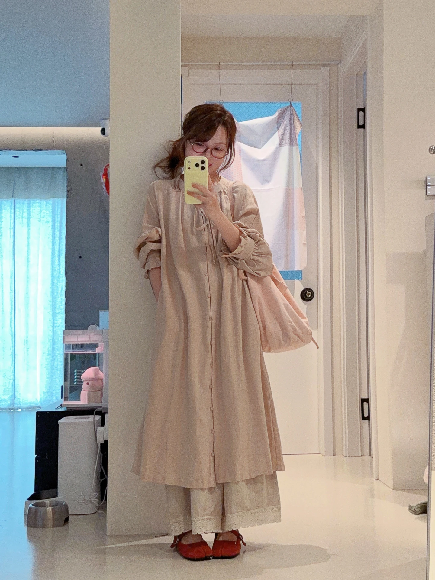 

Весенний комплект из хлопка и льна: платье и брюки, визуально увеличивающие рост на 0 см, в нежных цветах, модный женский весенний наряд