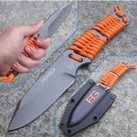 1pc Multi-purpose outdoor knife, EDC pocket knife, fixed blade with scabbard, Camping Knife, survival knife, BBQ knife
