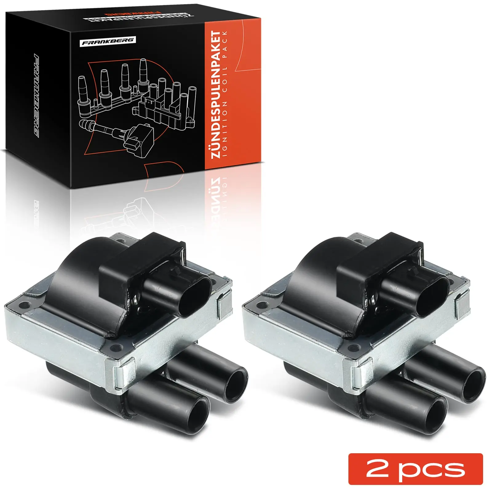 Frankberg 2x Ontstekingsmodule Bobine voor Alfa Romeo 145 146 155 33 Sportwagon Fiat Cinquecento Coupe Doblo 60809492
