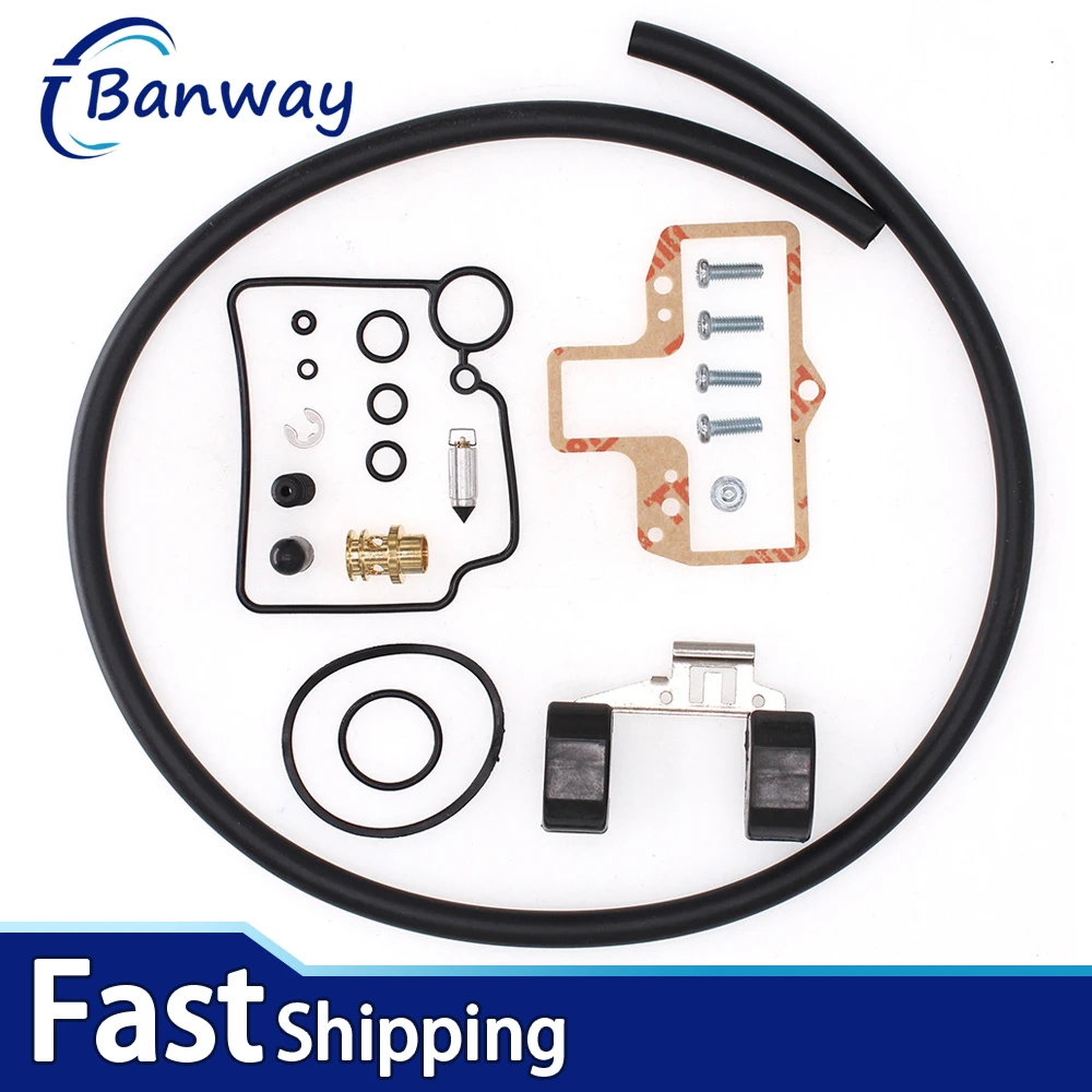 

Carburetor Repair Rebuild Kit With Float For Mikuni HSR42 HSR45 HSR48 Smoothbore KHS-016