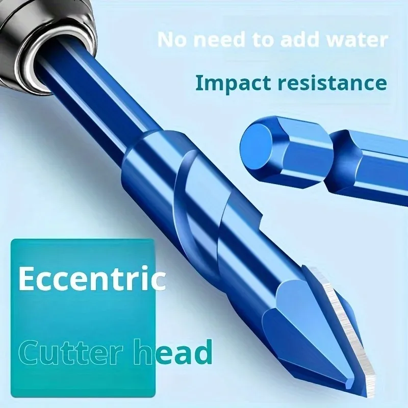 High Strength Eccentric Drill Bit For Glass Tile Concrete Drilling Hole Opener Set Rotary Hammer Masonry Tool