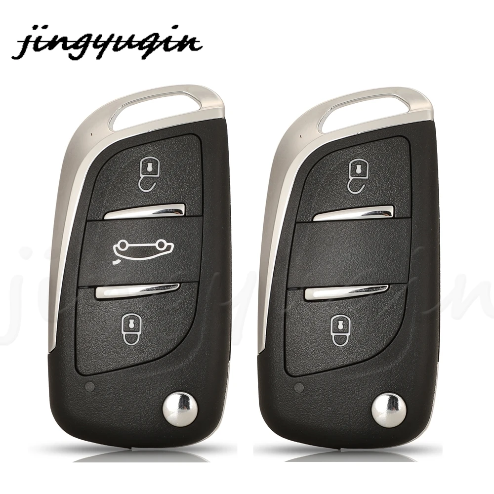 

Jingyuqin 10X Flip KD Modified Key Shell Case For VW Toyota Prius Vios Camry Rav4 Highlander Corolla Crown Corolla Ex For Mazda