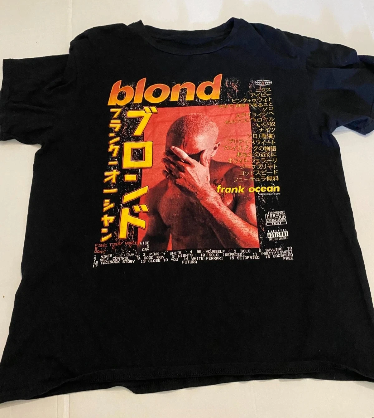 Rapper Frank Retro Graphic T Shirt Men's Hip Hop Ocean Album Clothing T-Shirts Y2k Unisex Blond Fashion Oversized Cotton T-shirt