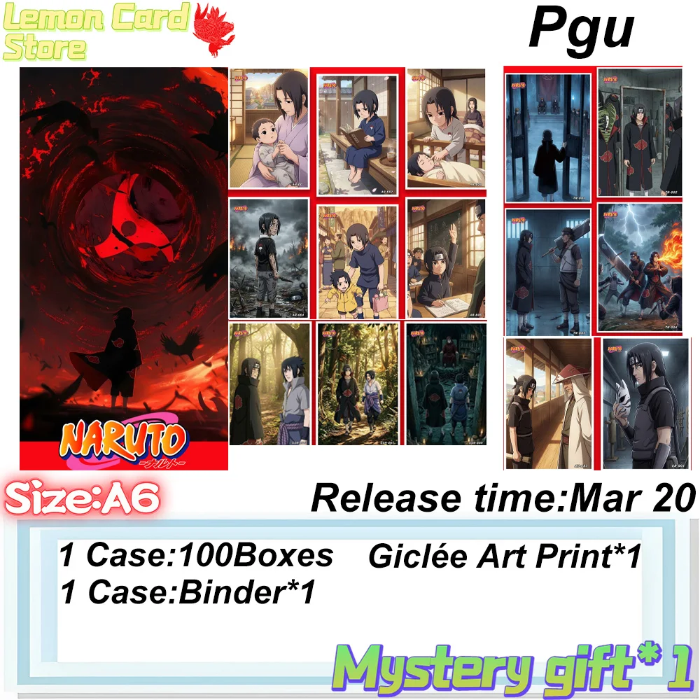 Venta al por Mayor de los Últimos Porta-Papeles Acrílicos A6 de Naruto Uchiha Itachi PGU 2026, Edición Limitada para Coleccionistas