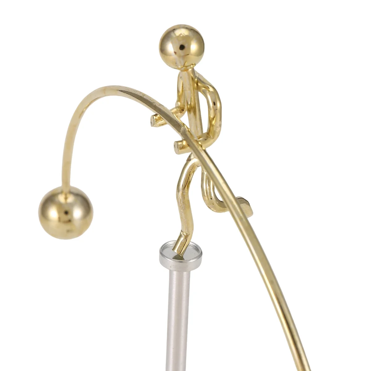 ABZDD Steel Physics Toy Kinetic Art Balance Toy Balancing Decompressive Science Psychology Office Toy for Desk Decor Gold