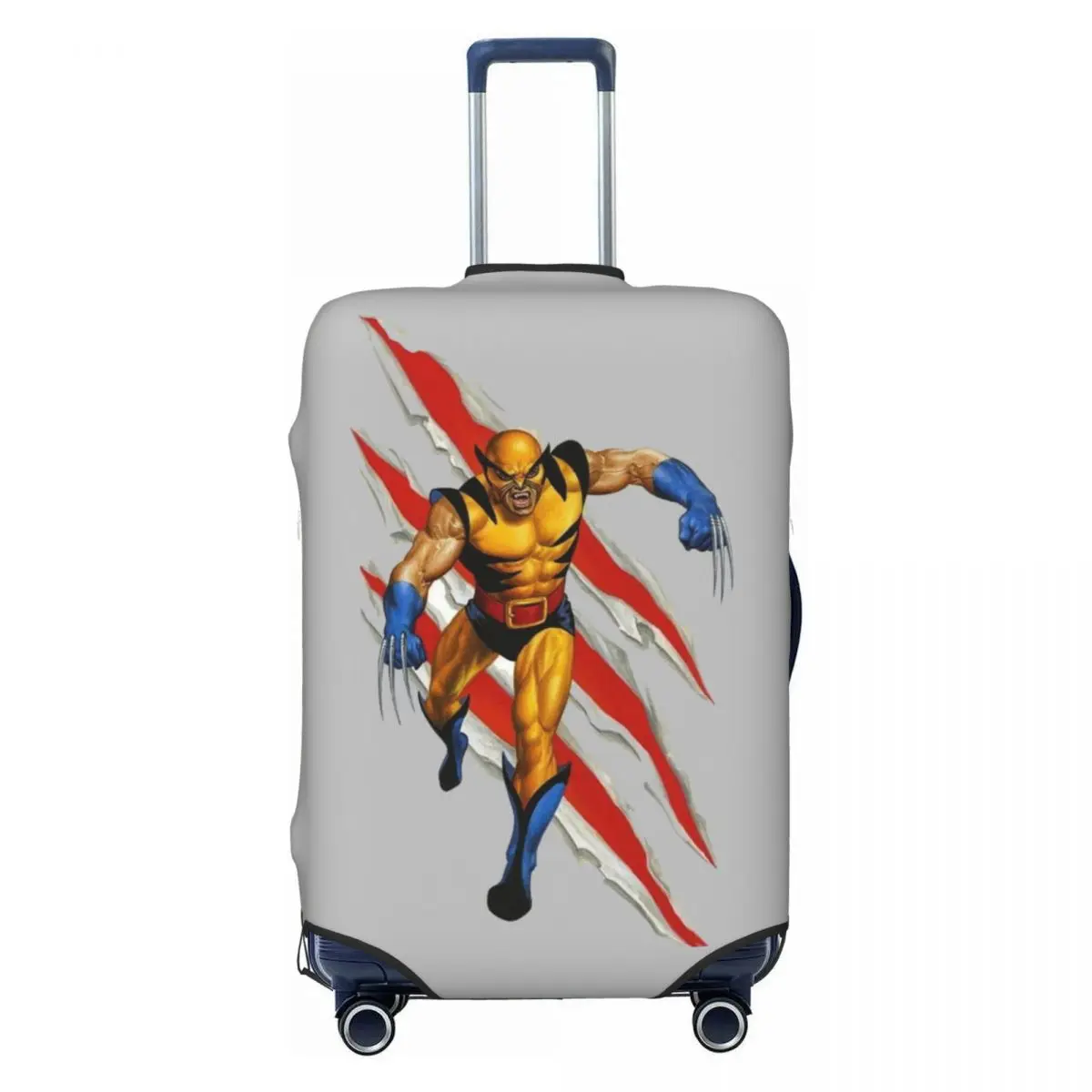 

Custom Cute Wolverine Movie Luggage Cover Protector Elastic Travel Suitcase Covers