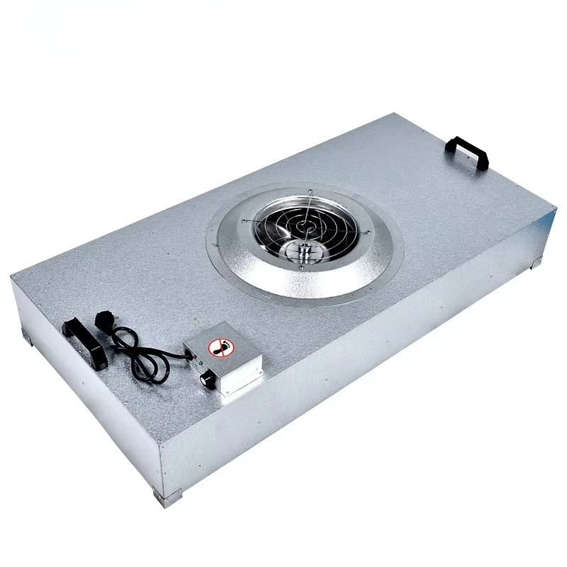 HEPA filtration system ceiling in FFU fan filter unit cleanroom