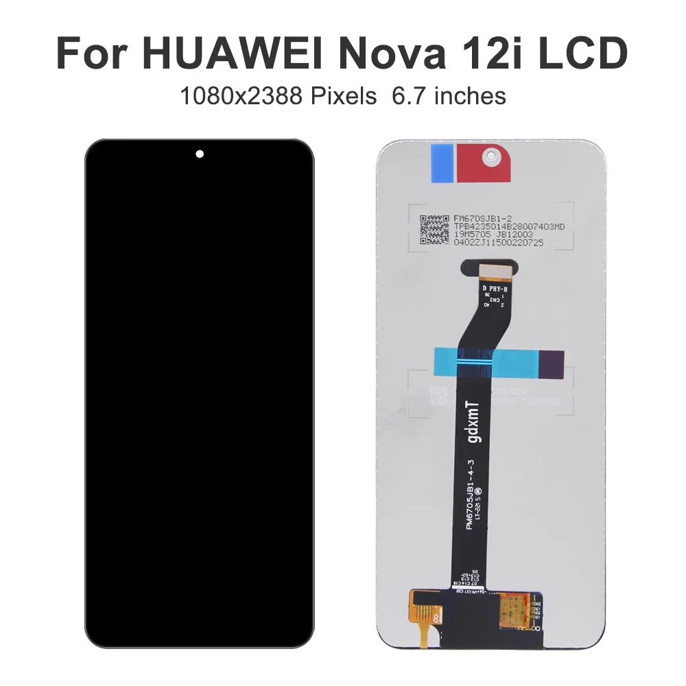 For HUAWEI Nova 12i For nova 12i 6.7''CTR-AL20 CTR-L81 LCD Display Touch Screen Digitizer Assembly Replacement