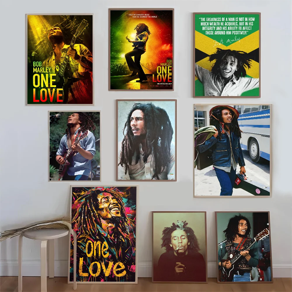 Bob Marley Poster Good Quality Prints and Posters HD Quality Poster Wall Art Painting Study Home Decor