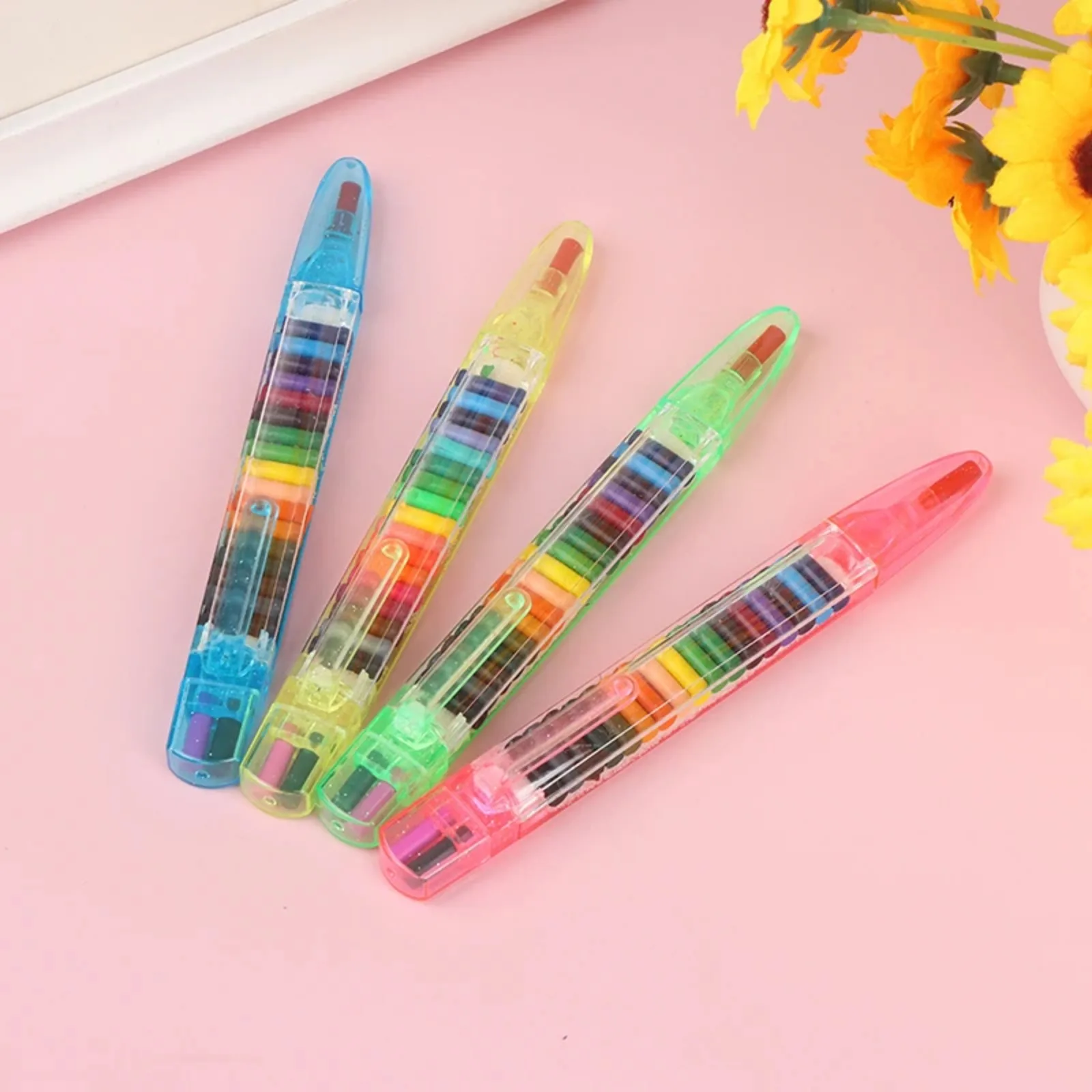 20 Colors/pcs Cute Kawaii Crayons Oil Pastel Creative Colored Graffiti Pen for Kids Painting Drawing Supplies Student Stationery