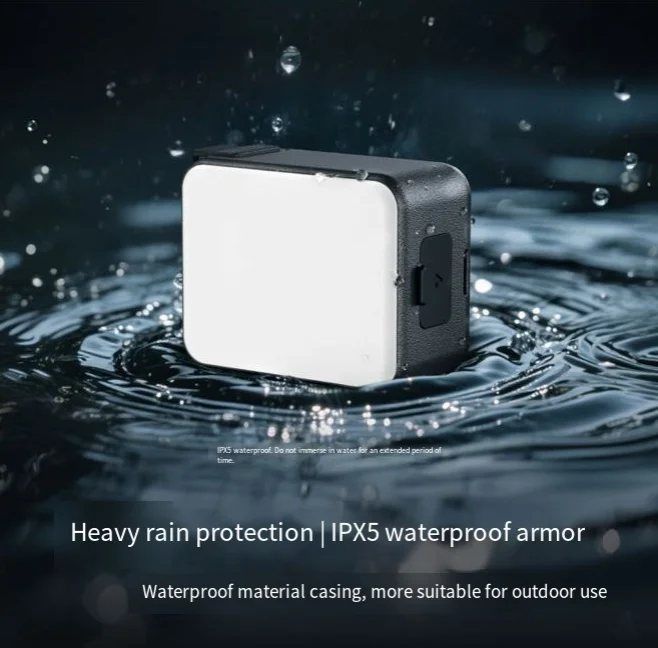 Telesin luz de preenchimento magnética para dji ação 5pro/4/3 liberação rápida portátil bolso luz fotografia iluminação ação câmera luz