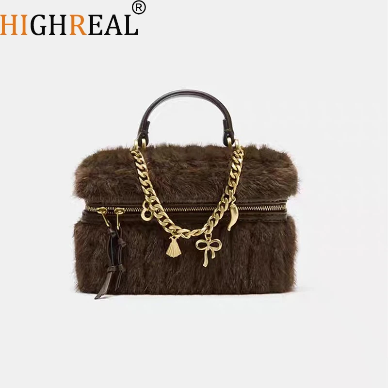 

Коробка-ведро, сумка на осень и зиму, сумки из искусственного меха, женская сумка через плечо, женские плюшевые сумки Bolsa Feminina Sac