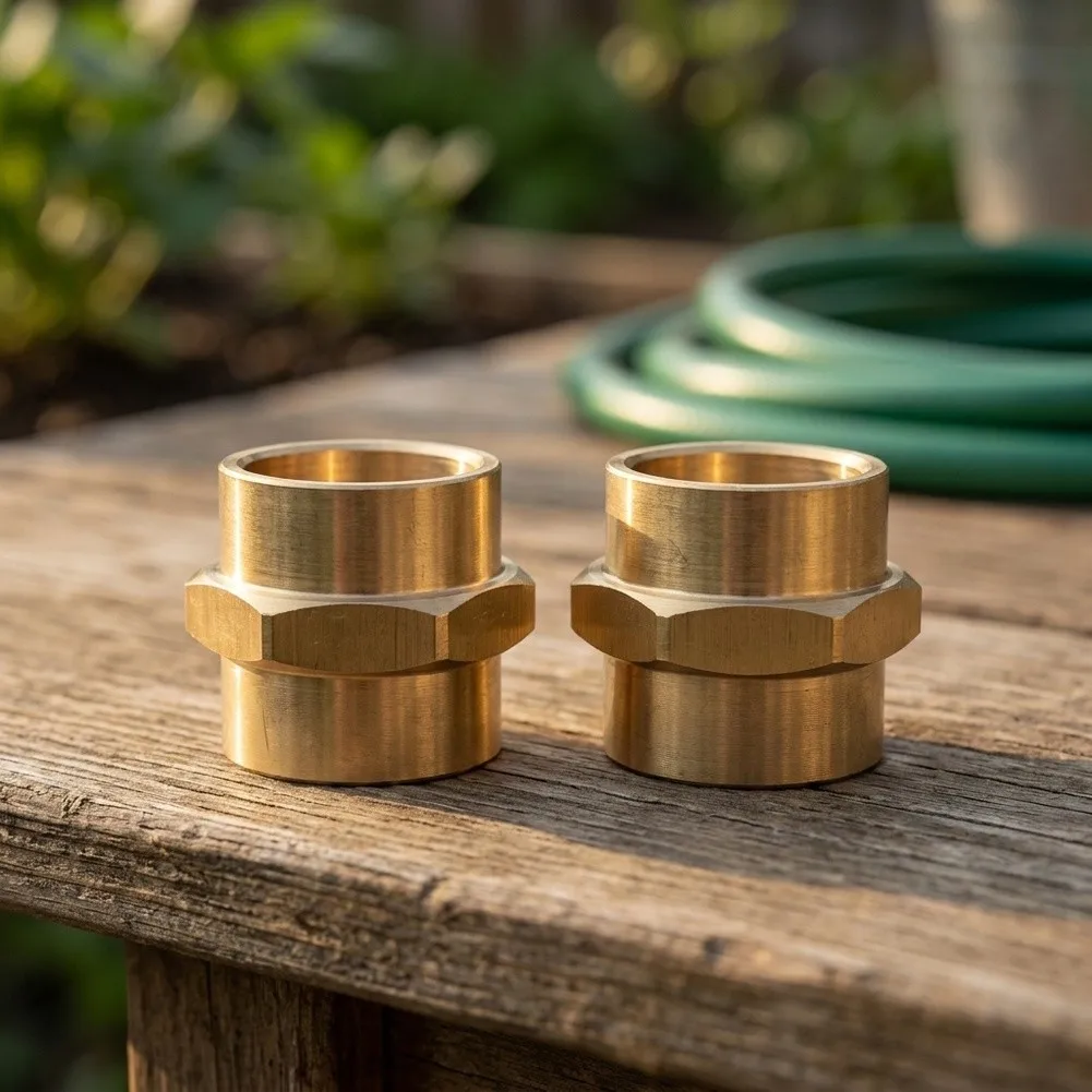 Brass Adapter for Garden Hose Fittings with and 3/4 Thread Compatibility to Consistent Water Delivery Outdoors