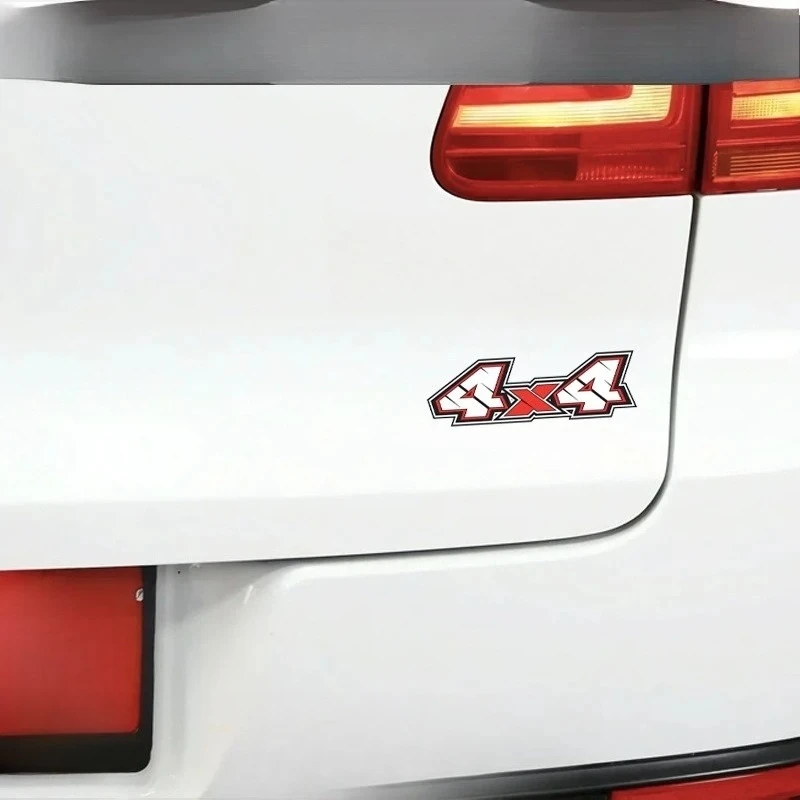 

1Pc 4x4 Off-Road Racing Vinyl Sticker, Waterproof Decal for Car Rear Bumper Truck Decor