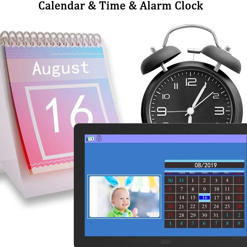 高解像度液晶画面を備えたデジタルフォトフレーム、新技術、17インチ
