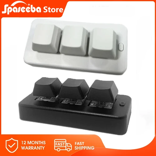 Mini teclado personalizado MK321 U G BT Pro de 3 teclas con interruptor mecánico, conexión USB de modo Dual para juegos de oficina, OSU Multimedia