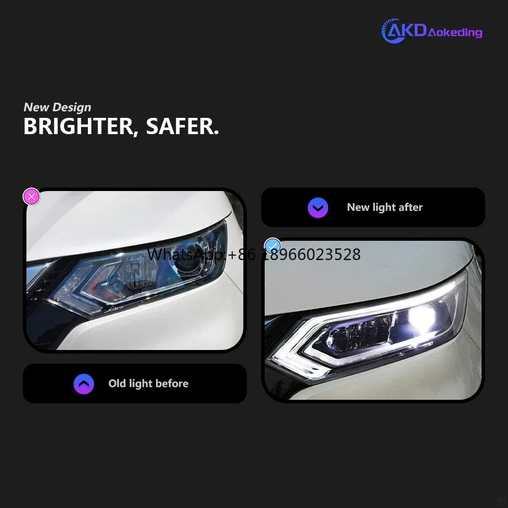 Car Styling Head Lamp for Dualis Headlight 2019-2020 New Qashqai LED Headlight DRL LED Projector Lens auto accessoris