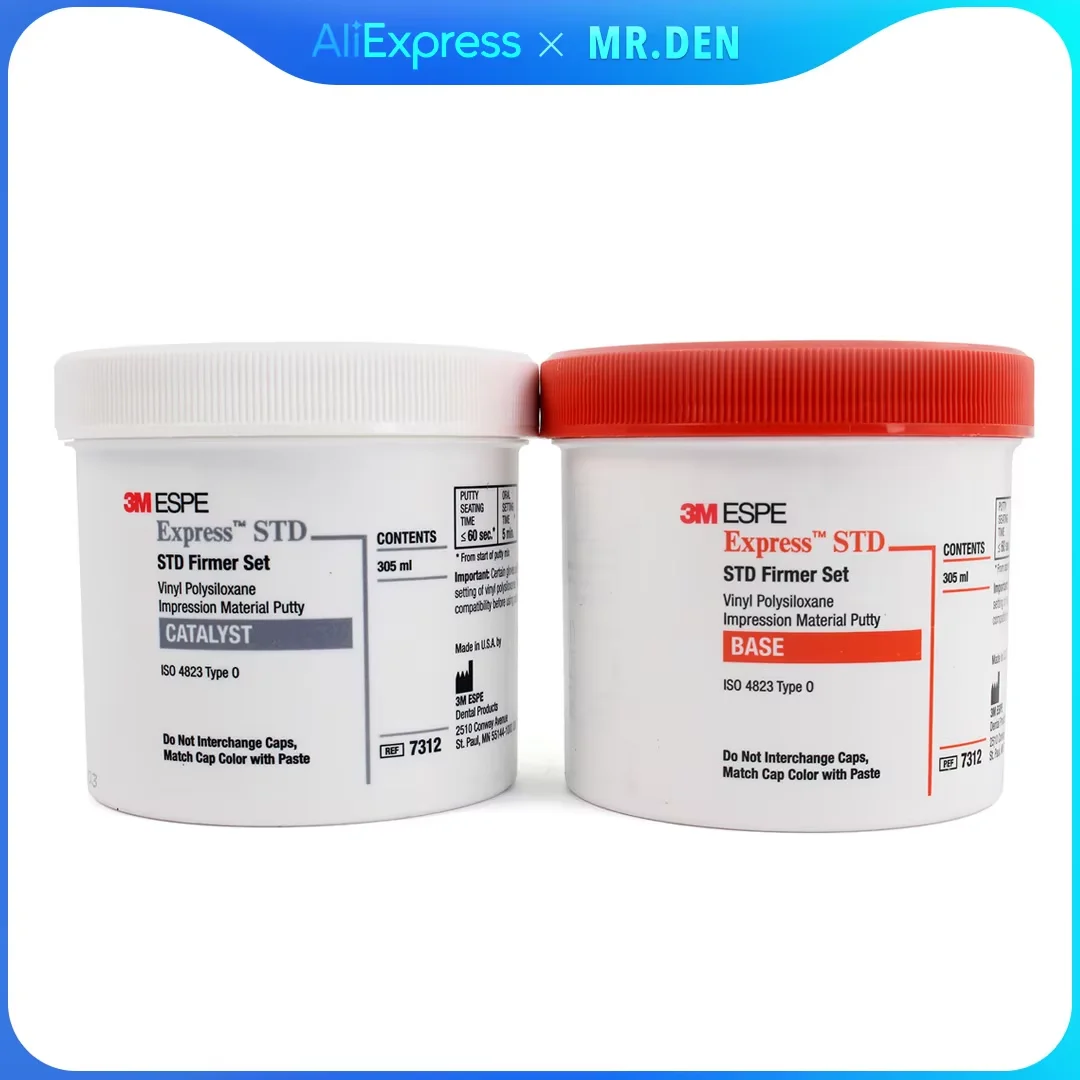 

3M/ESPE Начальная силиконовая резина 7312 Тяжелый корпус Силиконовая резина Оттискный материал Корона и мост Изготовление оттисков