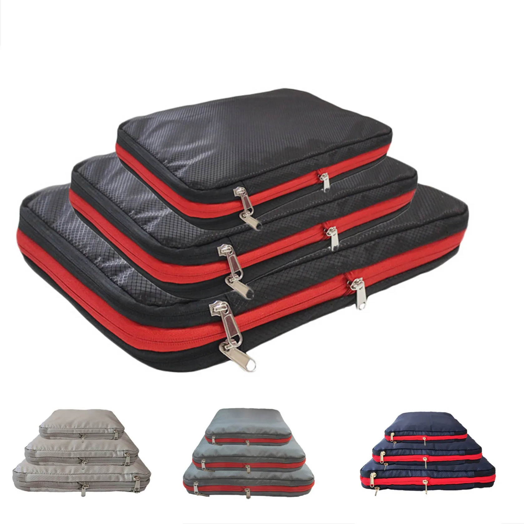 

Compression Packing Cubes Travel Accessories Expandable Packing Organizers Travel Bags,3 Set