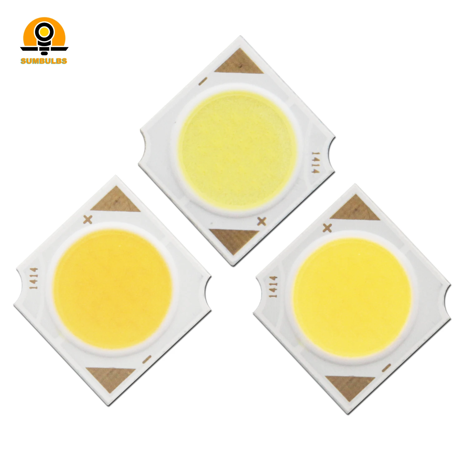 Indoor Lamp LED Module 3W 5W 7W 10W 12W 14x14mm COB Light Source Epistar Chips Cold Warm Natural White for Spotlight