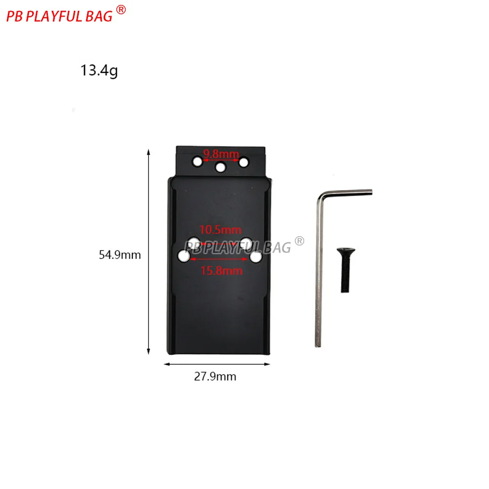 P1 G17 어댑터 플레이트 RMR & SRO 레드닷 마운팅 베이스 장난감 총 액세서리 QJ245