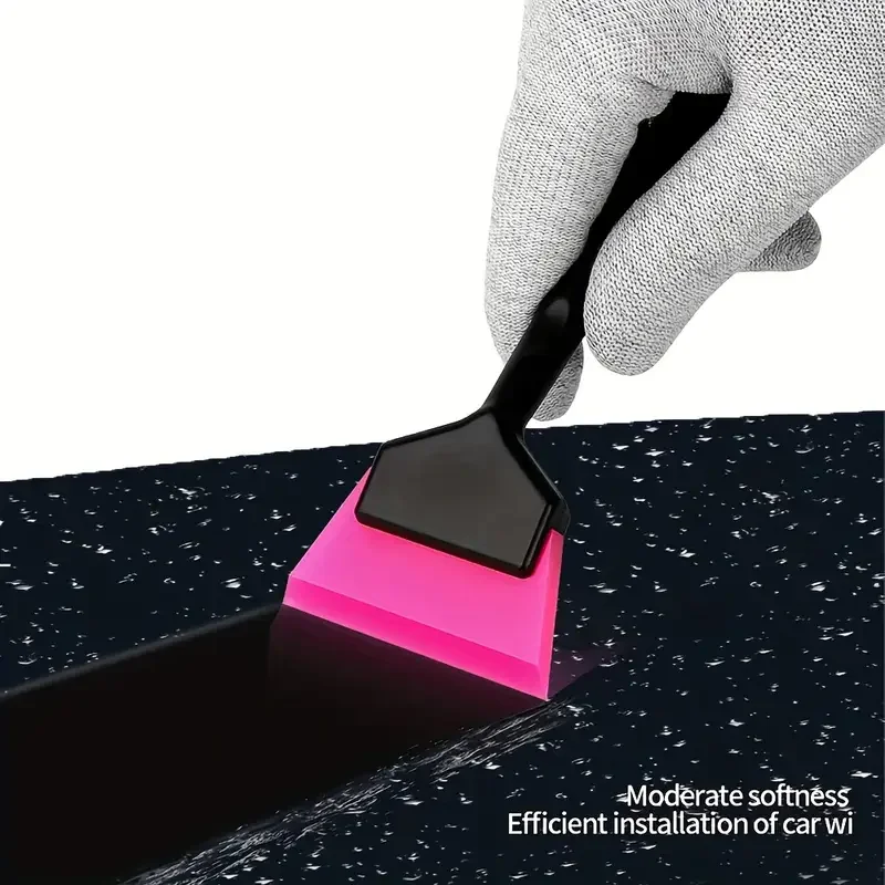 Car Window Film Installation Tool - Vinyl Wrap Scraper & Snow Removal Shovel, Durable TPU Material Fit for All Cars KUNAISI