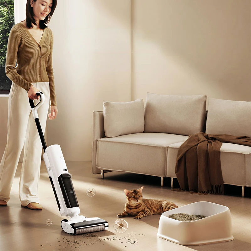 Xiaomi Mijia Wireless Floor Scrubber 2C Suction and Mop Washing Integrated Machine, Vacuum Cleaner, Household Sterilization