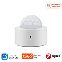 Tuya Zigbee Human Motion Sensor Smart Home Mini PIR Motion Sensor Infrared Detector Security Smart Life Works With Alexa Gateway