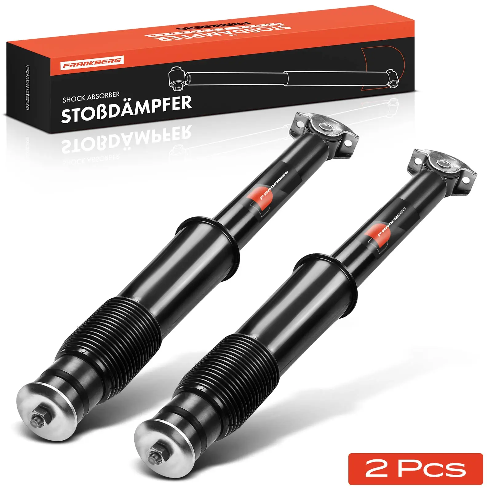 Frankberg 2x schokdemper vooras voor Mercedes 123 W123 S123 C123 S-Klasse W116 W126 1972-1991 43009 1233200230 1233200130