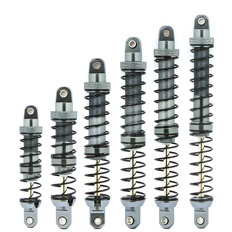 For TRX4 SCX10 90046 1/10 Simulation Of Climbing Car Double-Stage Spring Shock Absorber Metal Oil Shock Absorber