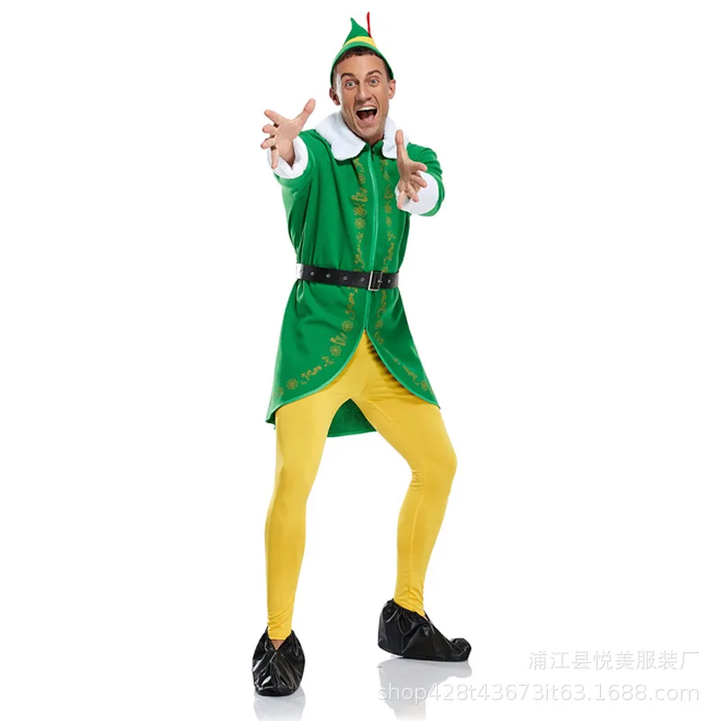 Nieuwe Mannen Vrouwen Kinderen Kerst Uniform Set Halloween Kerst Vrouwen Meisje Jurk Fancy Dress Xmas Feestjurken