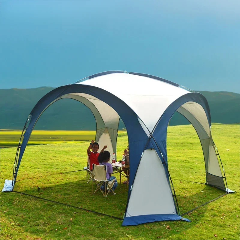 خيمة مظلة مثمنة من الشركة المصنعة المباشرة، شاشة كبيرة للتخييم في الهواء الطلق، جناح قبة للأنشطة الخارجية #4