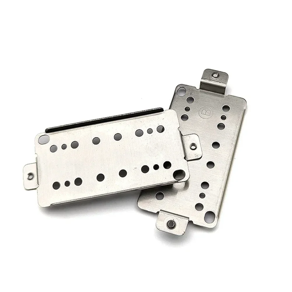 Copper Nickel Alloys Humbucker Guitar Neck Bridge Pickup Baseplate Frame 50 52mm Guitar Pickup Base Plate For Guitar Parts