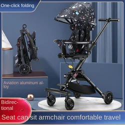 LazyChild Baby Walker Artifact Stroller Light Can Sit, Lie Down And Reversible Shock Absorber Baby Children Walk Baby Out