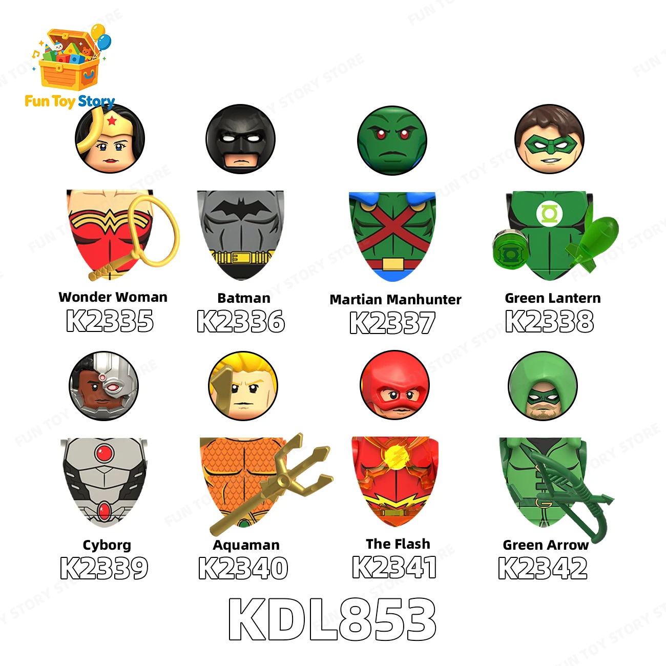 Super English Series KDL853 Zusammengebaute Bausteine, Renzi Toys, Sammlung für Film- und Fernseh-Enthusiasten, Geschenk für Menschen