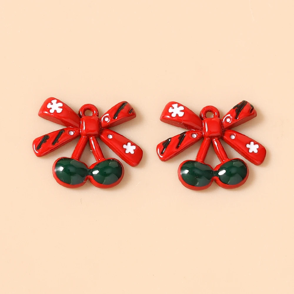 Leslie 5-teiliges Modisches Weihnachts-Charms-Set, Niedliche Weihnachtsglocken-Anhänger für Ohrringe und Halsketten-Herstellung – Detail 32