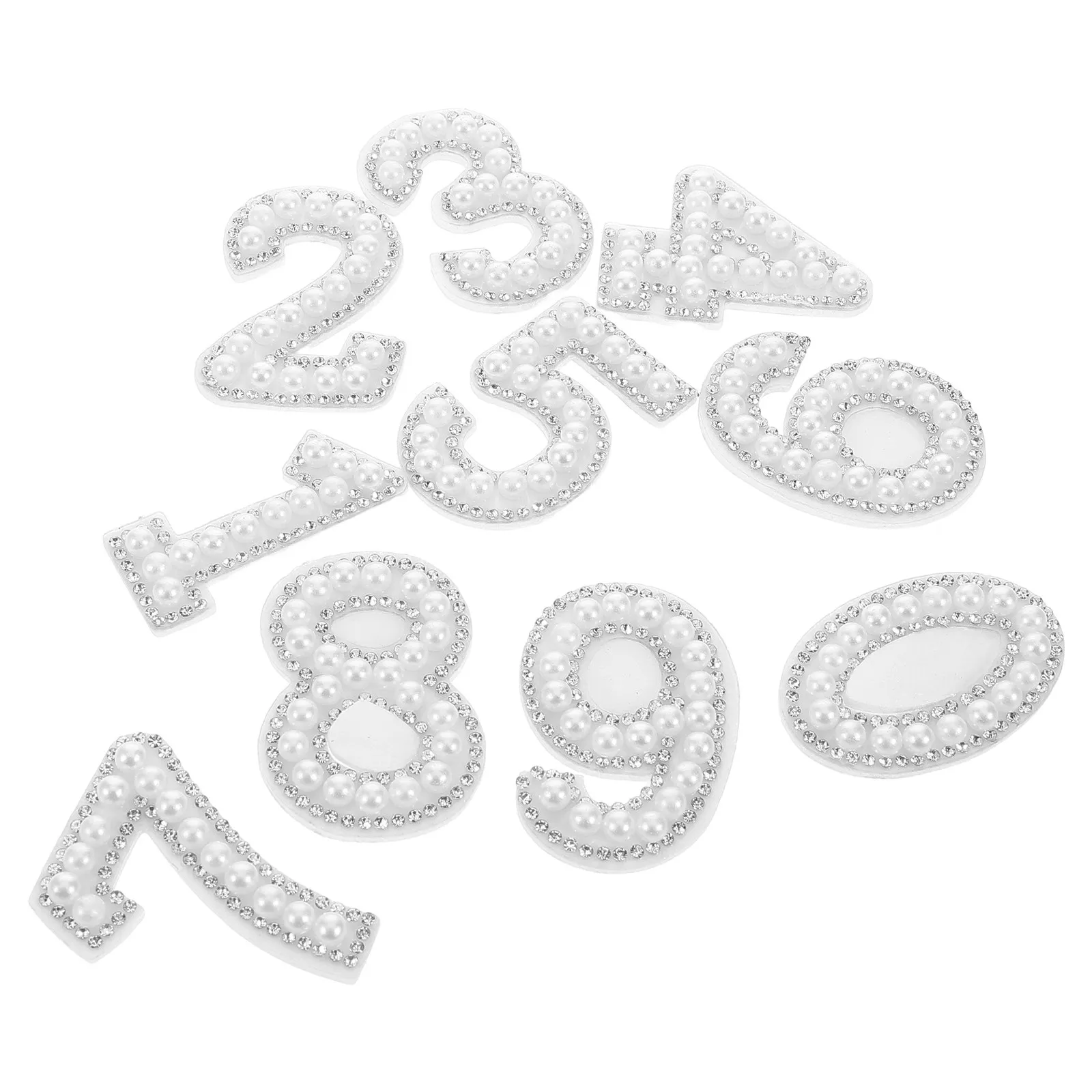 

10 шт. наклеек с имитацией жемчуга в виде цифр 0-9, самоклеящиеся, для рукоделия, декора ткани, телефонов, ноутбуков, сумок, одежды