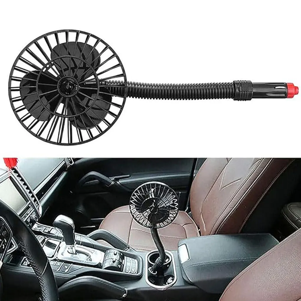 Ventilateur de voiture ABS durable noir, construit pour durer et résister à des températures élevées, faible entretien