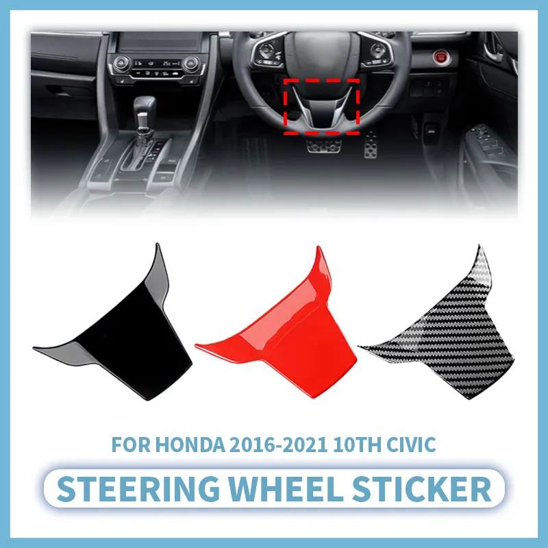 

Для HONDA 2016-2021 10th Civic Sedan Hatchback Si Typer декоративная наклейка на руль аксессуары