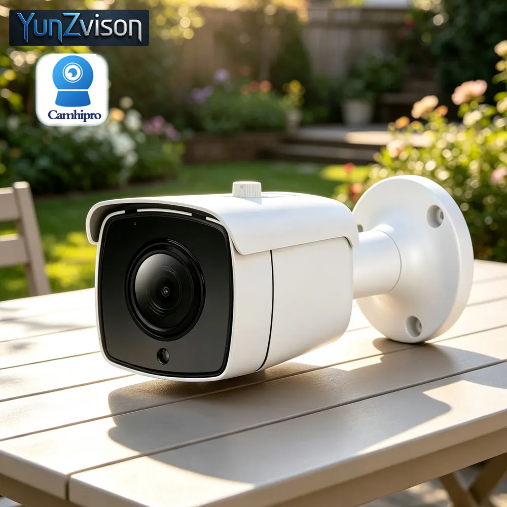 C-R 4K 8MP/5MP 5X Optical Zoom Security Video Wired RJ45 Lan+POE Two Way Audio IR 30M Night Version