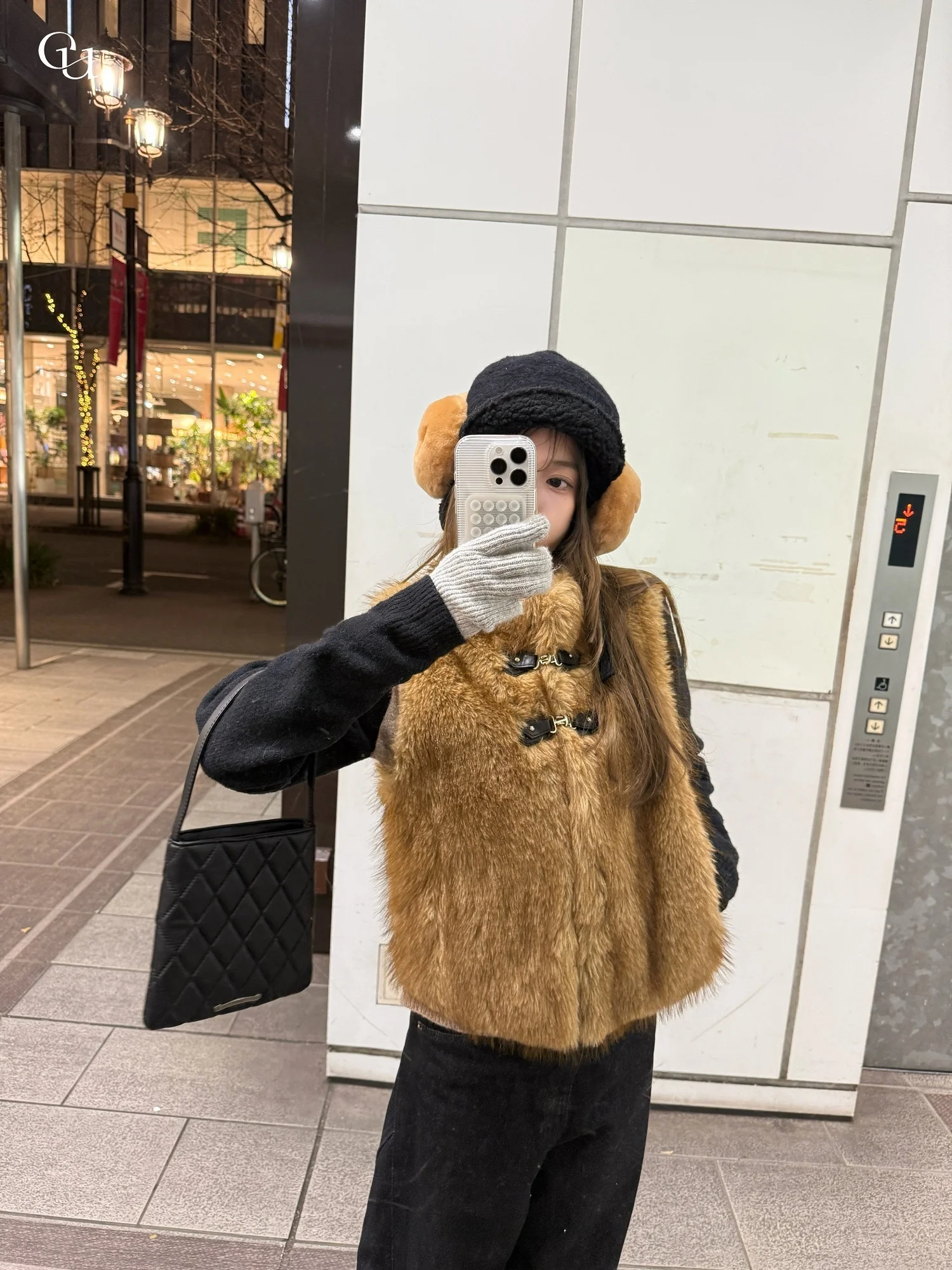 

Экологичный меховой жилет Ceeyou: повседневная утепленная женская куртка из полиэстера с маленьким воротником для зимы