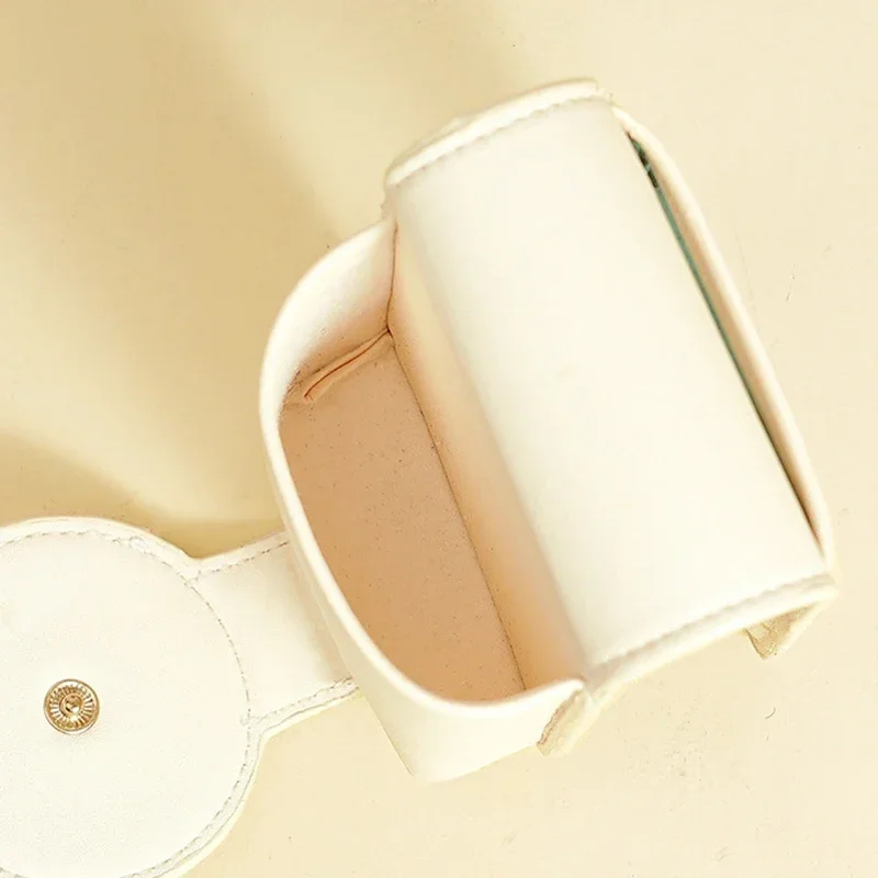 Sanrio Hello Kitty Lipstick Organizer Bag Portable Cosmetic Case with Mirror Hellokitty Anime Makeup Storage Girlfriend Gifts