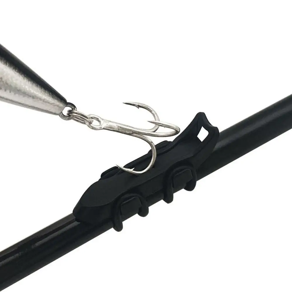 

Prevent Scratching Magnetic Hook Keeper Safety Keeping Rod Pole Fishing Hook Holder Automatic Rubber Rings Lure Bait Holder