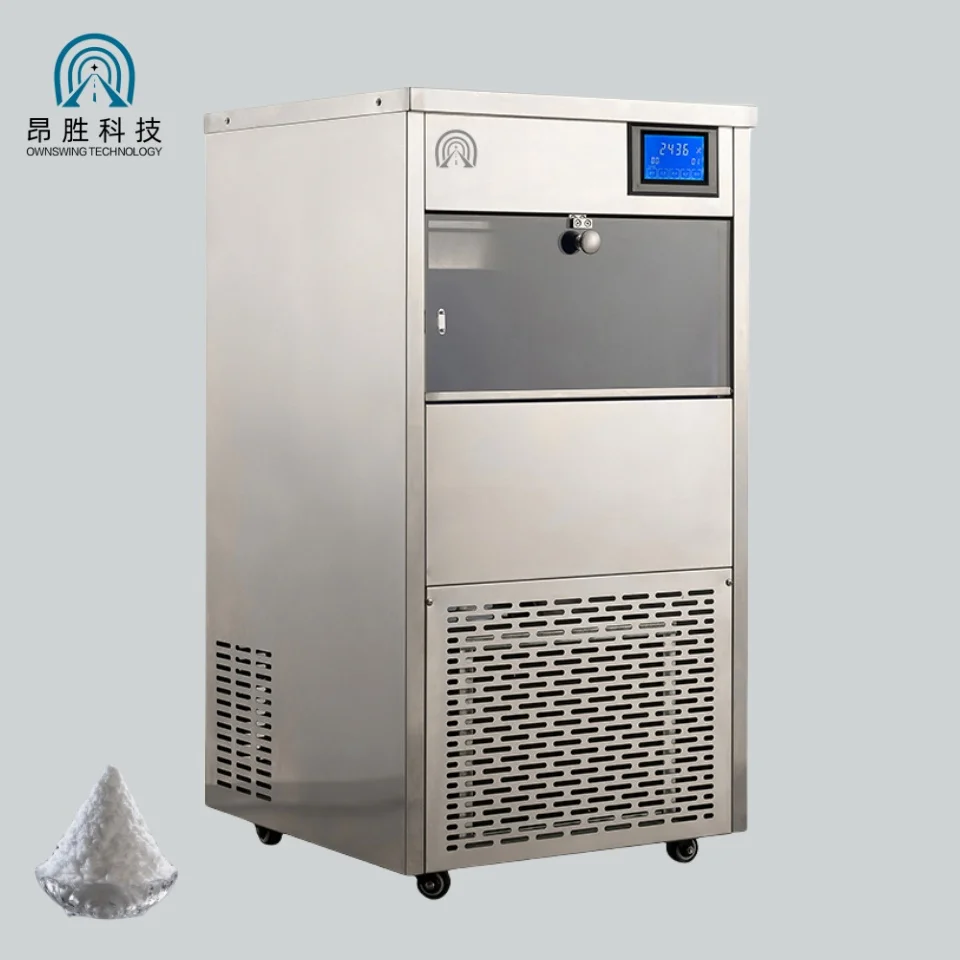 80kg Per Day Commercial Snowflake Ice Machine for Business Professional Kitchen Cooling Equipment for Restaurant Cafe Pro